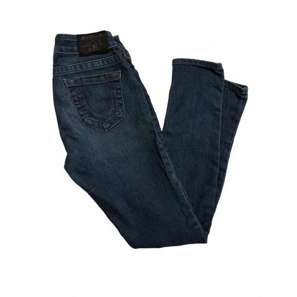 Auth y2K True Religion Women's Blue Jeans - Classic Fit 26 - Picture 1 of 8